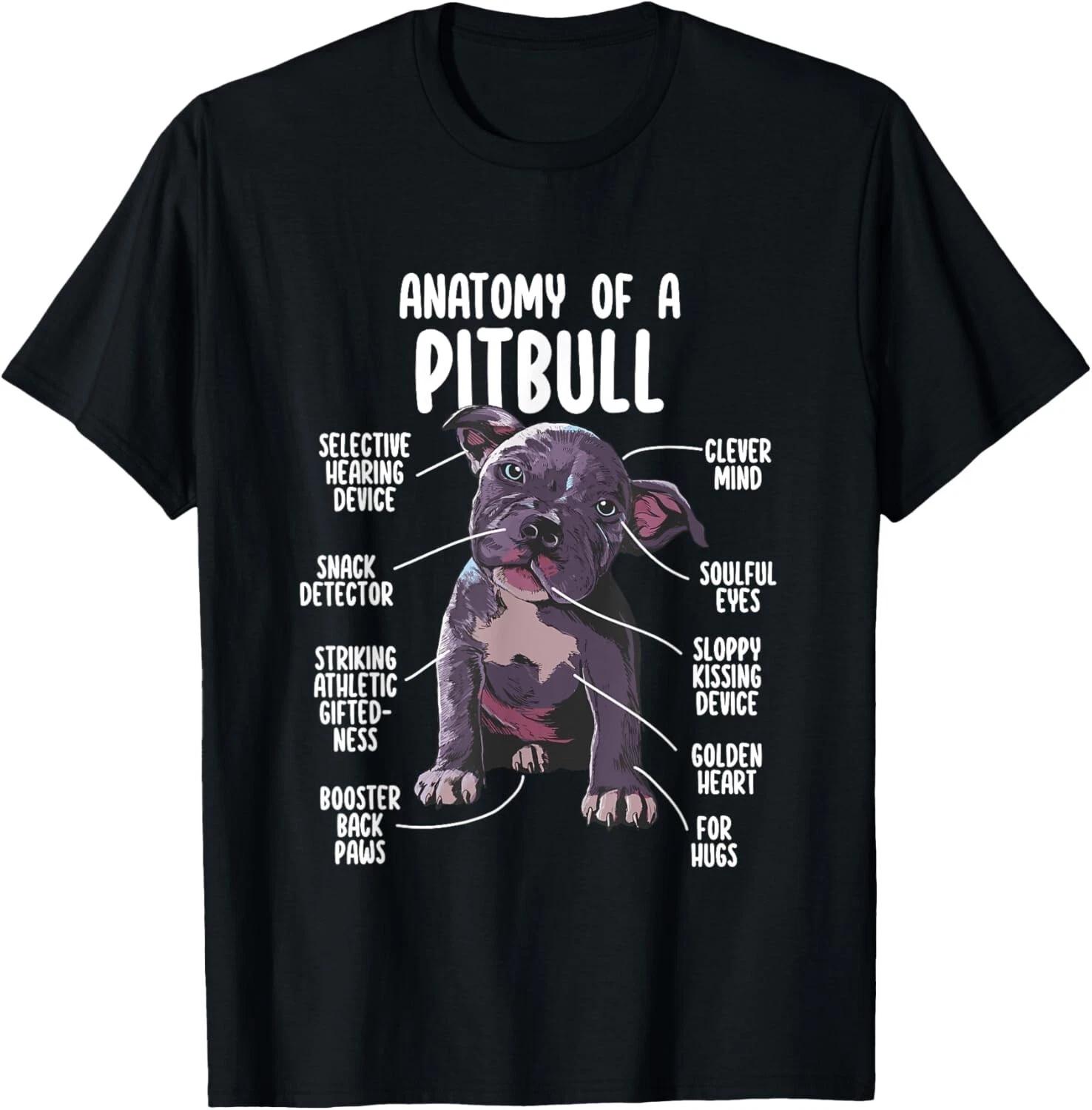 

Anatomy Of A Pitbull Shirt Pittie Dog Funny Pitbull Lover Gift Unisex T-Shirt 2XL