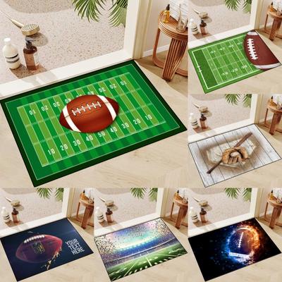Dywaniki NFL z motywem Super Bowl Antypoślizgowe Można prać w pralce Maty podłogowe na przedpokoje i dekoracje świąteczne Świętuj ducha futbolu