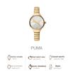 Puma Contour Series Quartz Watch Stainless Steel Band 28Mm White Dial 30M Water Resistant Women watches P1061