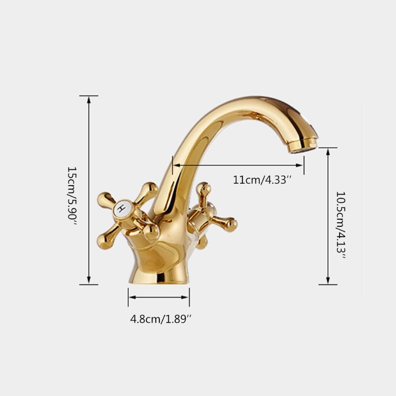 Badezimmerarmatur 4 Zoll Waschtischarmatur 2-Griff Centerset Badezimmerwaschbeckenarmatur