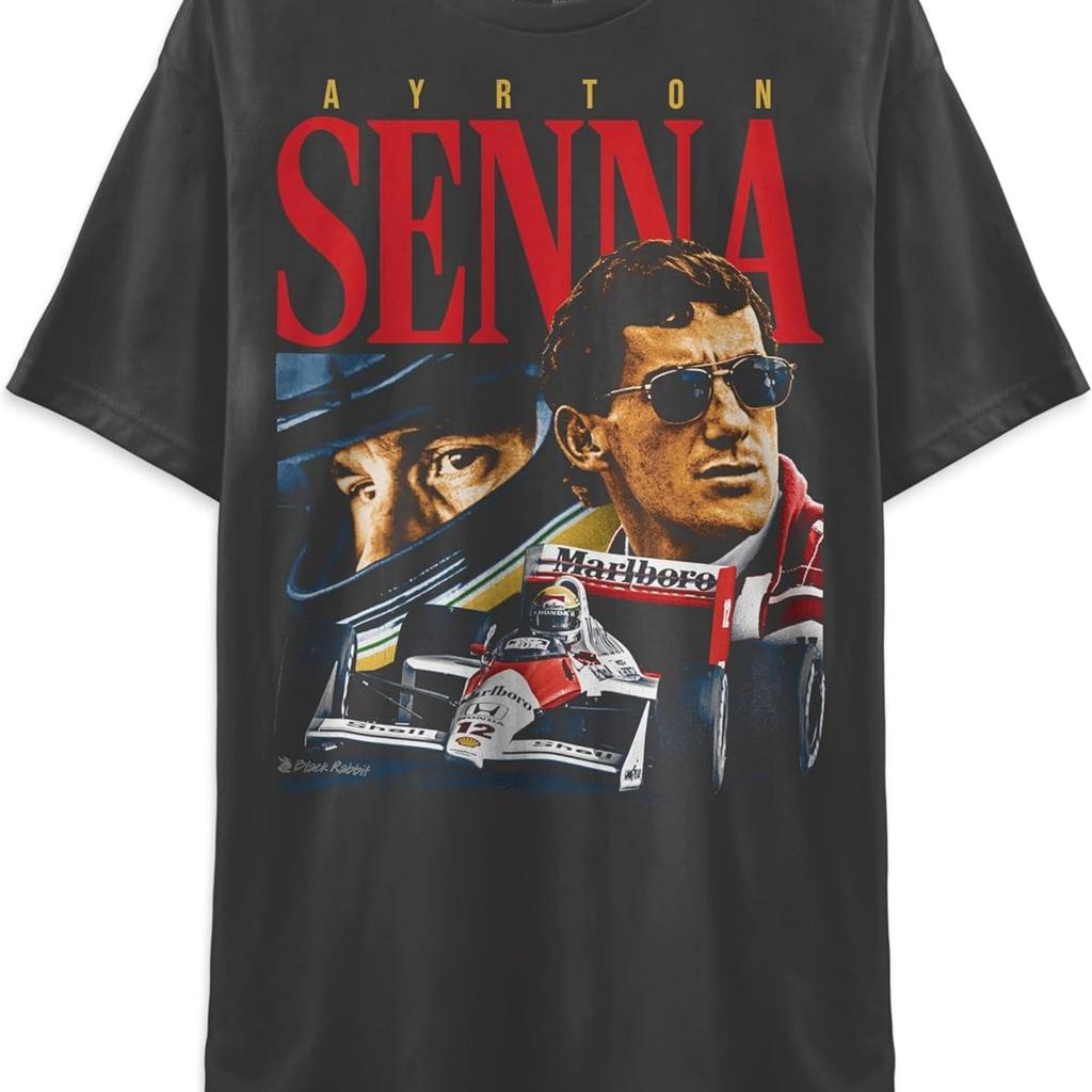 90-talls Racing Ayrton Senna Retro Vintage Bootleg Unisex Klassisk T-skjorte