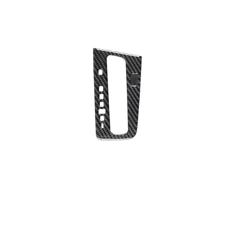 Carbon Fiber Car Gear Shift Panel Cover Trim For 2012-2015 Honda Civic 9th Black