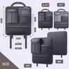 HSE Kanamaru Shoten Car Seatback Rear Seat Storage Storage Bag with Tissue Large Capacity Pocket, Bag, Multi-Function Box, (Black)