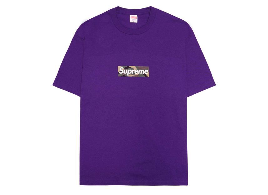 Supreme Box Logo Tee Purple (23FW) S