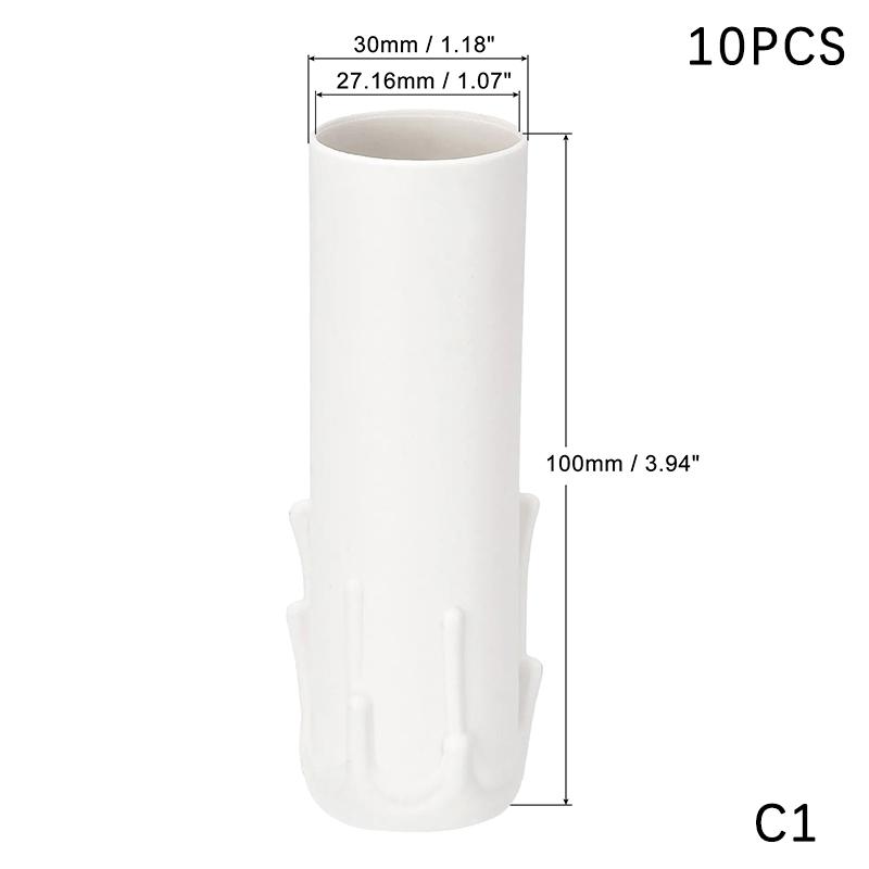 

10 шт. чехлы для патронов для свечей E14 чехлы для свечей рукава огнестойкие винтажный стиль для столовой отеля
