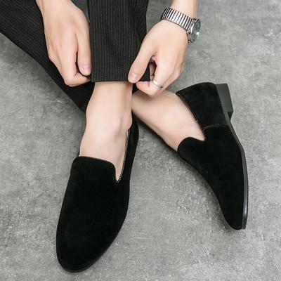Zapatos casuales de cuero de gamuza de marca para hombres, zapatos de vestir formales, mocasines planos para hombre, zapatos de boda de diseñador, zapatos sin cordones, caballero de alta calidad