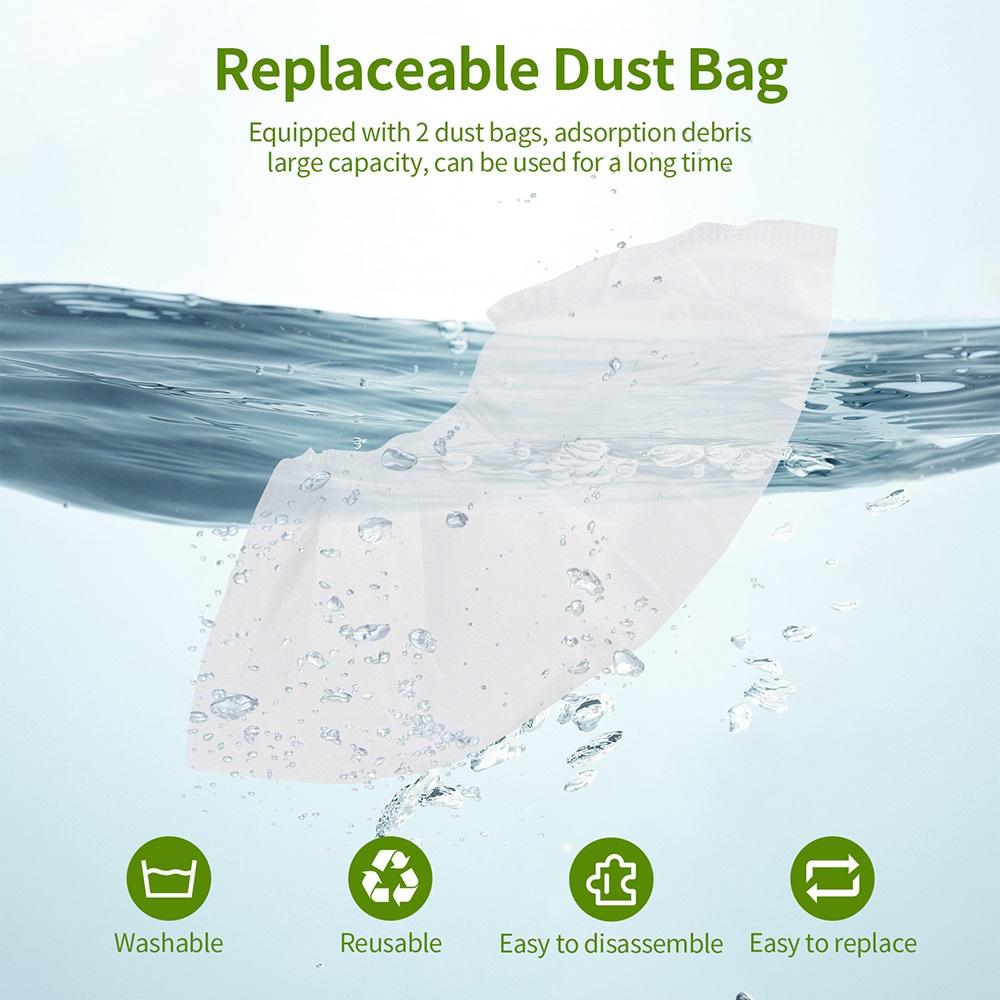 Mini USB Nail Dust Collector Portable Nail Dust Extractor Nail Vacuum Cleaner Fan With 2 Dust Filter Bags Nail Art Manicure