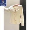 Tucano Women's V-Neck Ruffled Long-Sleeve Knit Sweater