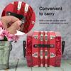 Professional 20 Buttons Accordion Concertina Musical Instrument (Red)