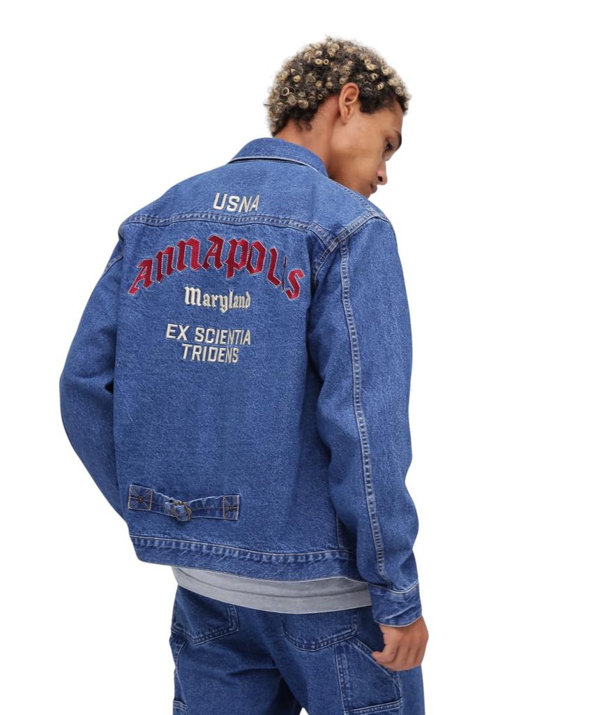 WEB Limited DENIM JACKET ANNAPOLIS Denim Jacket Annapolis L 432 Used [Avirex] Men's 783-5152016