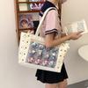 Japanese Anime Bag Bow Tie Ribbon Large Capacity Shoulder Bag Large Capacity Tote Bag