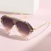 Fashion sunglasses women's high-end UV-proof toad glasses European and American new large-frame personalized sunglasses street shooting