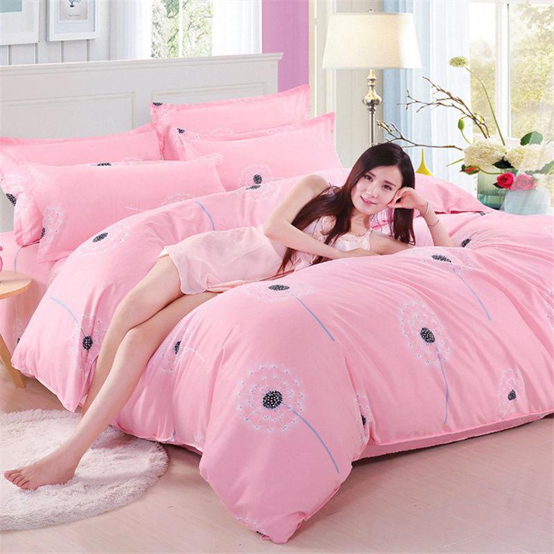 Thickened Sanding Quilt Cover Single Sheet Student Apartment Hotel Bedding Sheet Single Twill Skin-friendly Quilt Cover 4pcs