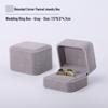 Pink Velvet Jewelry Box with Rounded Corners for Earrings, Bracelets, Rings, and Gifts