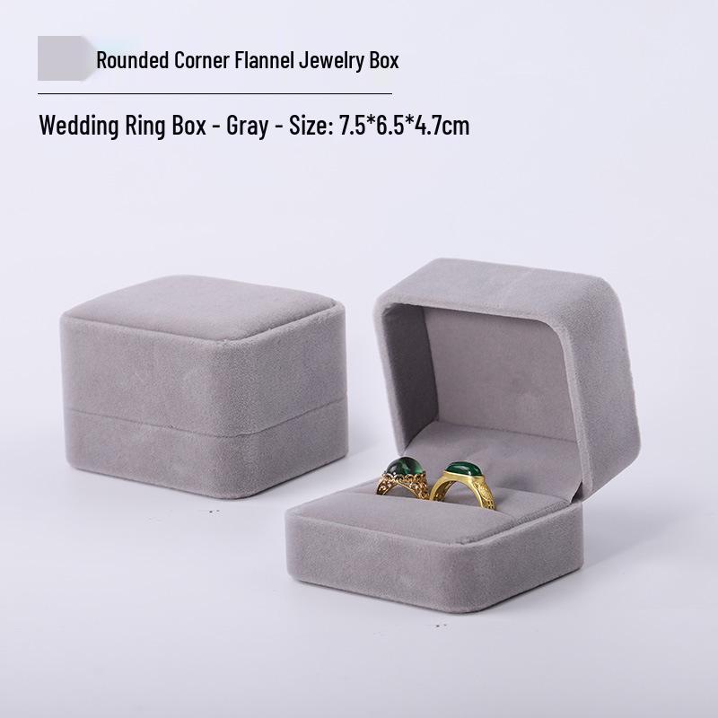 Pink Velvet Jewelry Box with Rounded Corners for Earrings, Bracelets, Rings, and Gifts