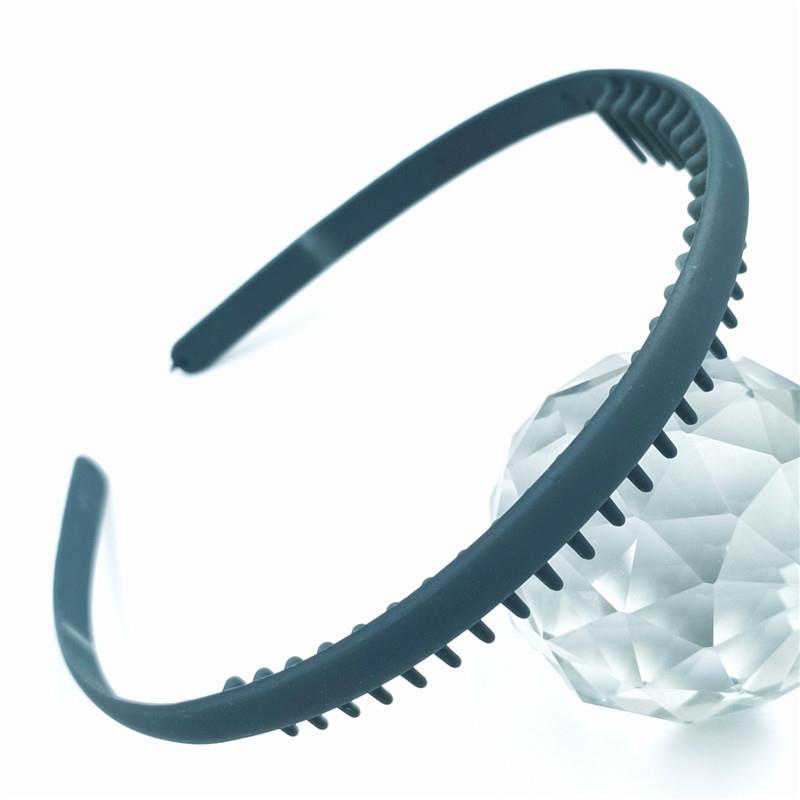 Women Hairband With Teeth Hair Hoop Hair Comb Hairbands Hair Accessories Morandi Color Solid Color Headdress  Simple Fashion