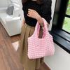 Korean Version Autumn and Winter Small Fresh Pleated Large Capacity Bubble Bag Handbag Women's New Fashion Hand Carry Tote Bag