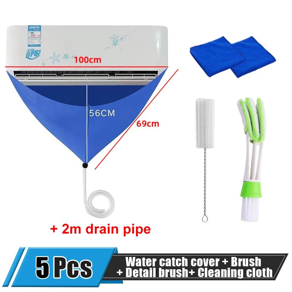 7Pcs Air Conditioner Cleaning Device Set Cleaning Bag And Drainpipe AC Cleaning Waterproof Air Conditioner Cleaning Tool