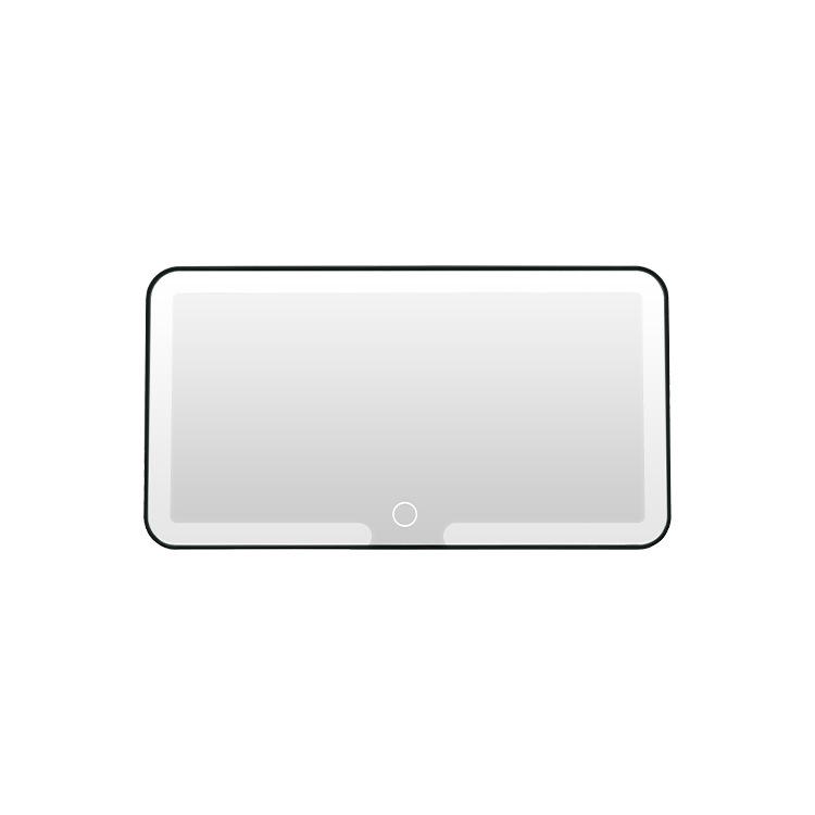 LED Touch Car Sun Visor Vanity Mirror: HD Makeup Mirror for Passenger Side