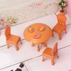1:12 Dollhouse Miniature Dining Table Chair Sofa Tea Table Tv Cabinet Set Model Doll Furniture Decor Micro Scene Prop Toy