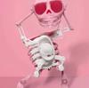Novelty Funny Skull Man Dancing Rocking Clockwork Toy 3D Printing Dancing Fun Small Toys Skull Desktop Ornaments