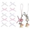 Set of 10 Fashionable and Cute Ribbons Bowknot Heart Flower Handwork Craft Decoration DIY Accessory for DIY Enthusiasts