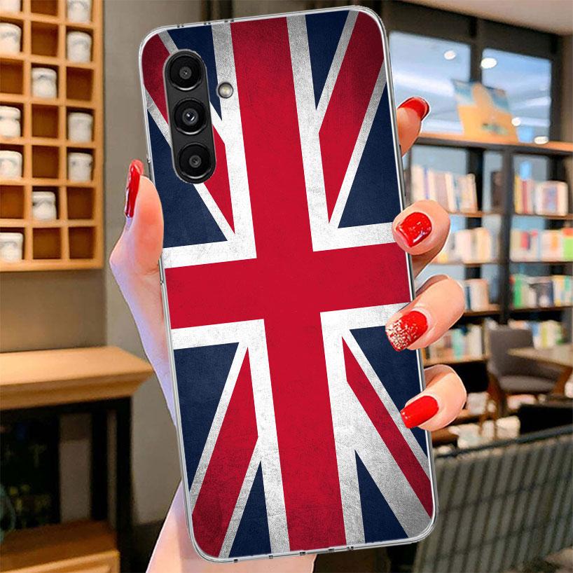 Union Jack England UK Flag Phone Case For Samsung Galaxy A17 A37 A57 A16 A26 A36 A56 A15 A25 A35 A55 A14 A24 A34 A54 A13 A23 A33