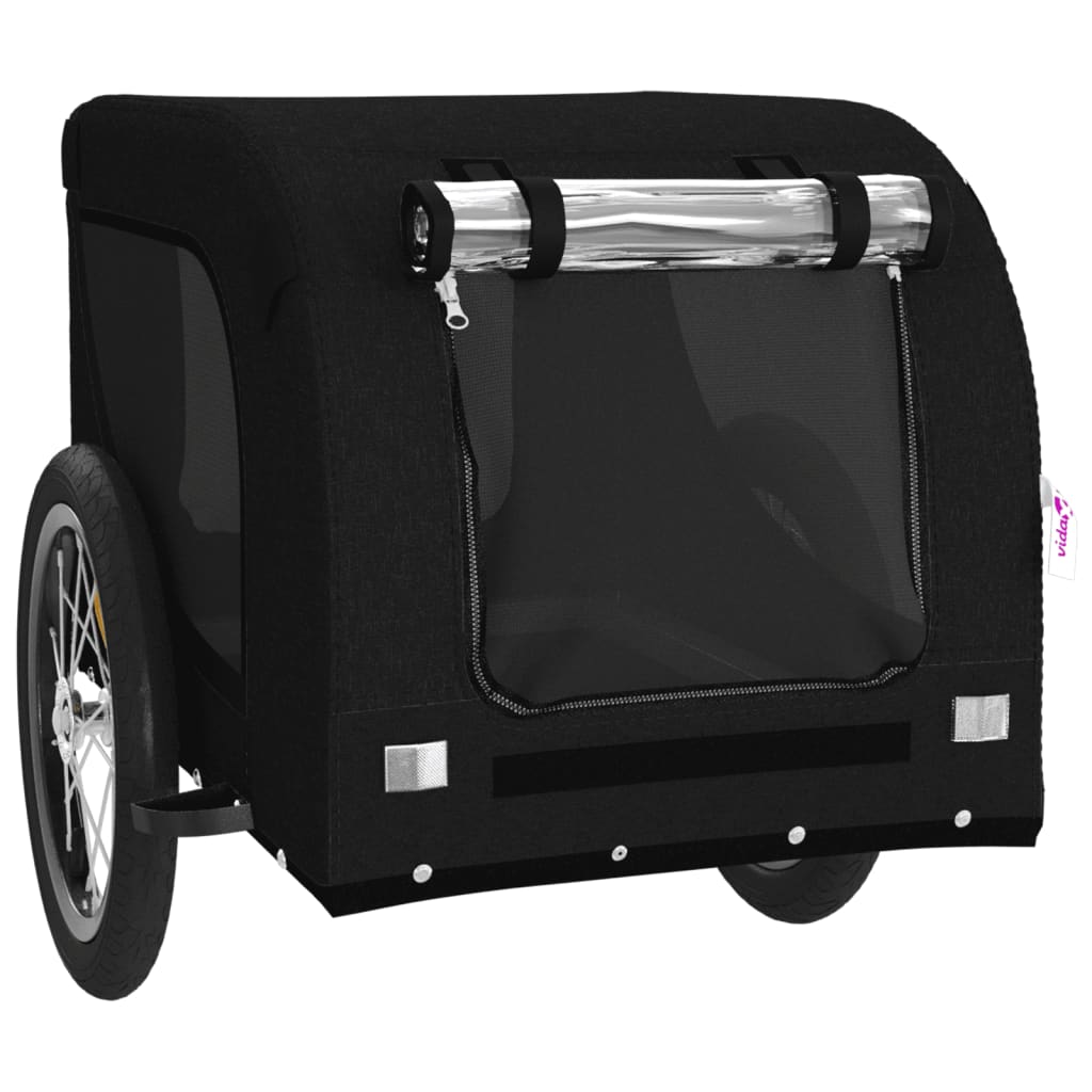 Vidaxl Bicycle Trailer For Pets, Oxford Fabric And Iron