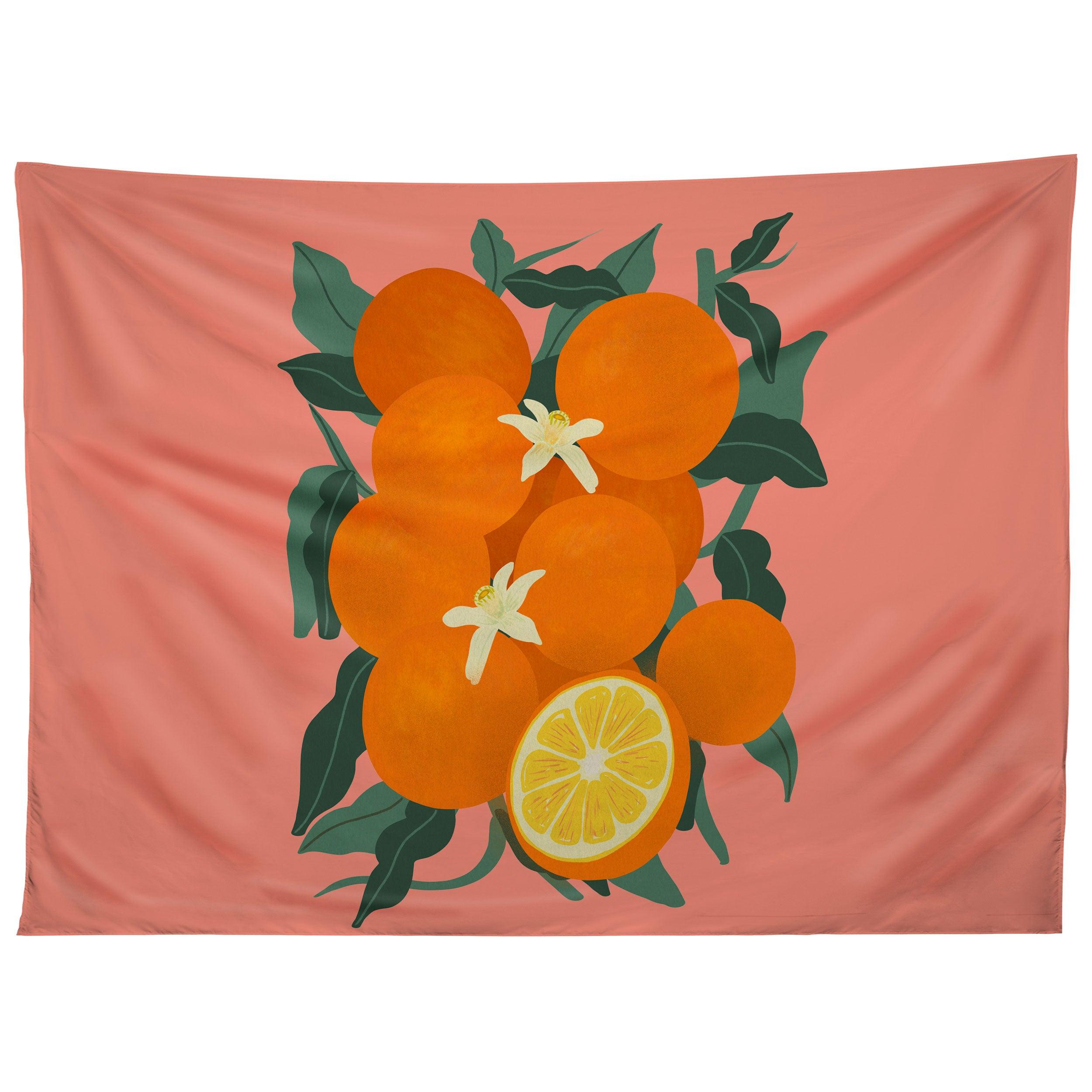 FRUIT HARVEST 01 ORANGES tapestry 75x100