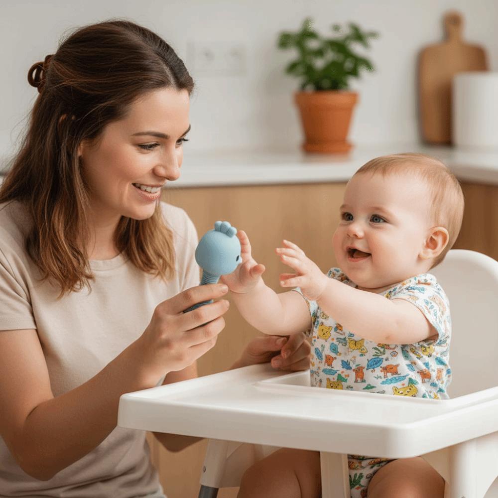Food-Grade Silicone Baby Silicone Teether Toys Cartoon Shape Baby Chewing Toy Children