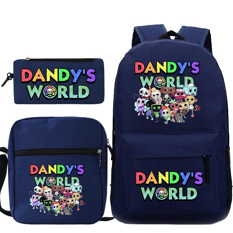 Dandy's World Print Fashion Children's Shoulder Bag Pencil Bag Youth Leisure School Bag Three-piece Set