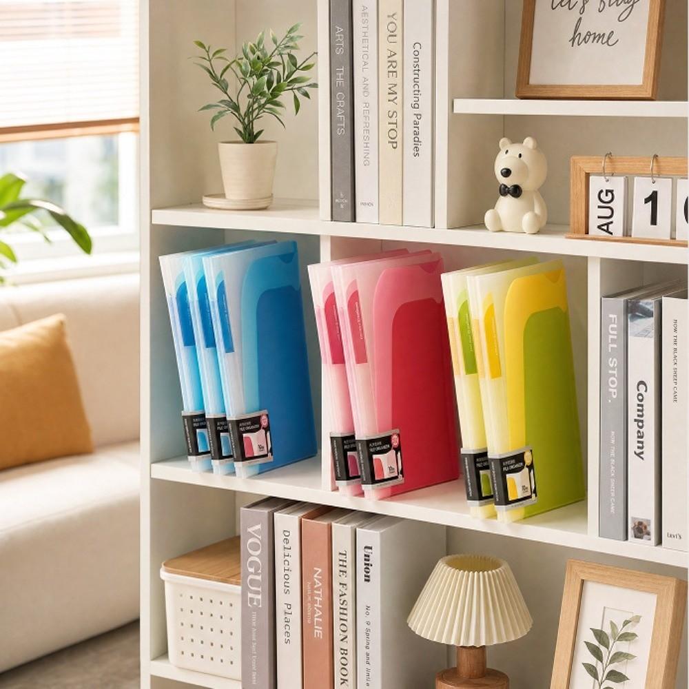 Waterproof A4 Document Organizer Angled-cut Student File Folder Exam