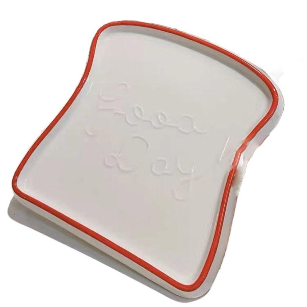 Premium Ceramic Toast Plate Durable Cake Plate Easy Care Steak Plate  Restaurant
