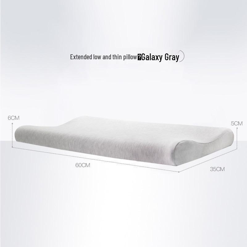 Thin Soft Memory Foam Neck Support Pillow – Removable, Washable Cover