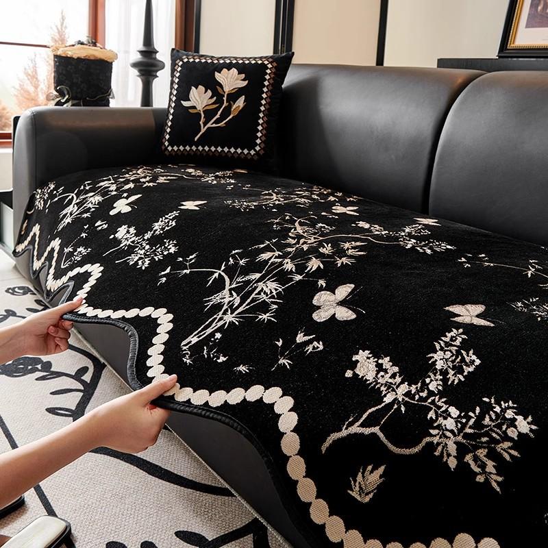 Neues Spezialförmiges Sofakissen Vier-Jahreszeiten Universal Sofasitzkissen Rutschfest Gerade Reihe Leichter Luxus High-End Bezugstuch Handtuch