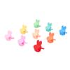 100pcs Cute Mini Bunny Hair Clip Hair Decoration Colorful Strong Hold Cute Rabbit Hair Accessories F