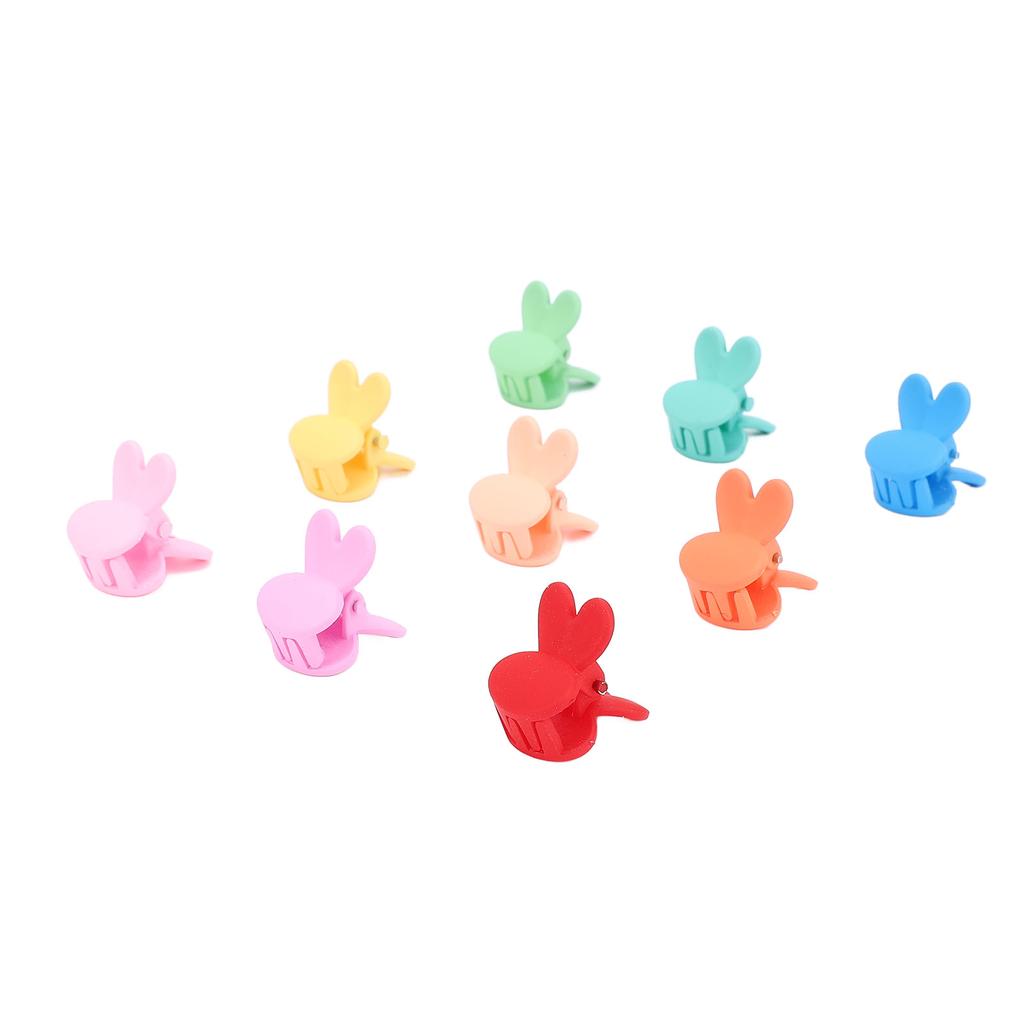 100pcs Cute Mini Bunny Hair Clip Hair Decoration Colorful Strong Hold Cute Rabbit Hair Accessories F