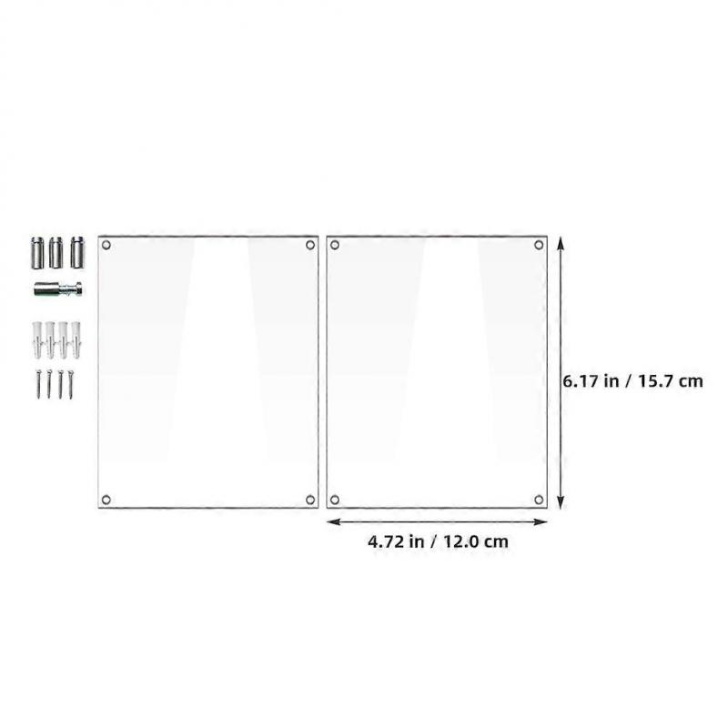 Photo Display Frameless Picture Frame Clear Picture Frame Modern Home Use 1Set