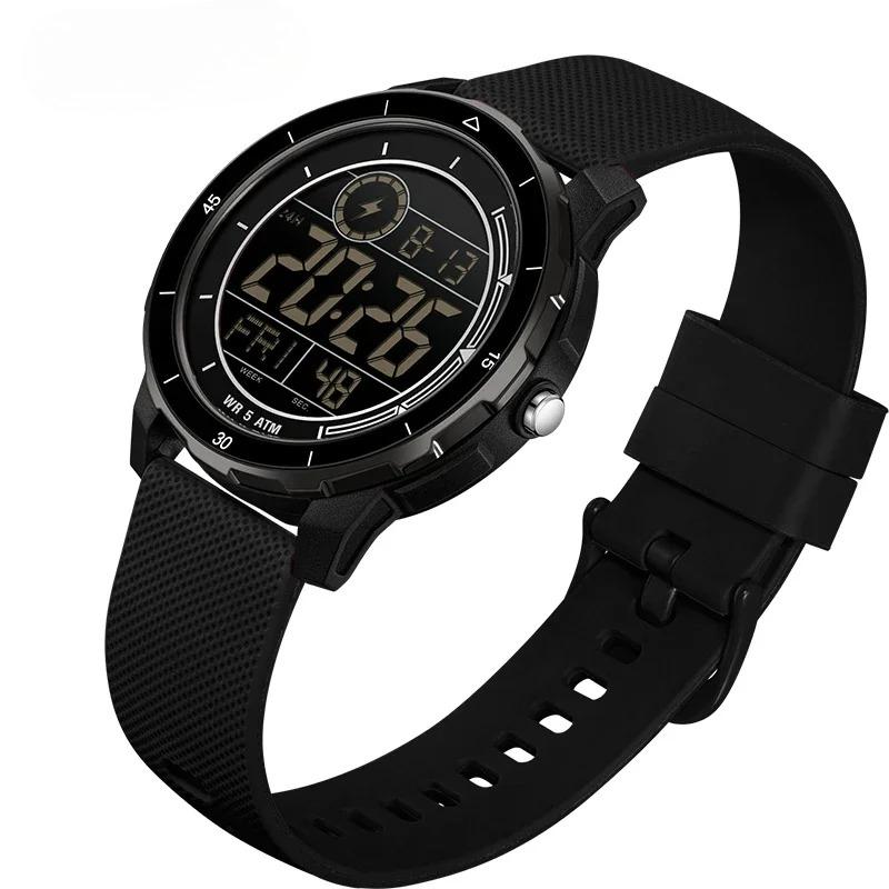 Top Brand Luxury Men's Sports Electronic Watch Student Outdoor Multi functional LED Analog Digital Wristwatch Alarm Clock