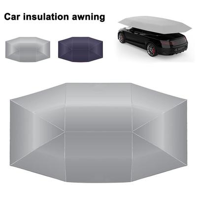 Ombrellone parasole estivo per auto 4,2x2,1m Pieghevole completamente automatico Tetto Tenda parasole estiva Copertura baldacchino portatile con telecomando