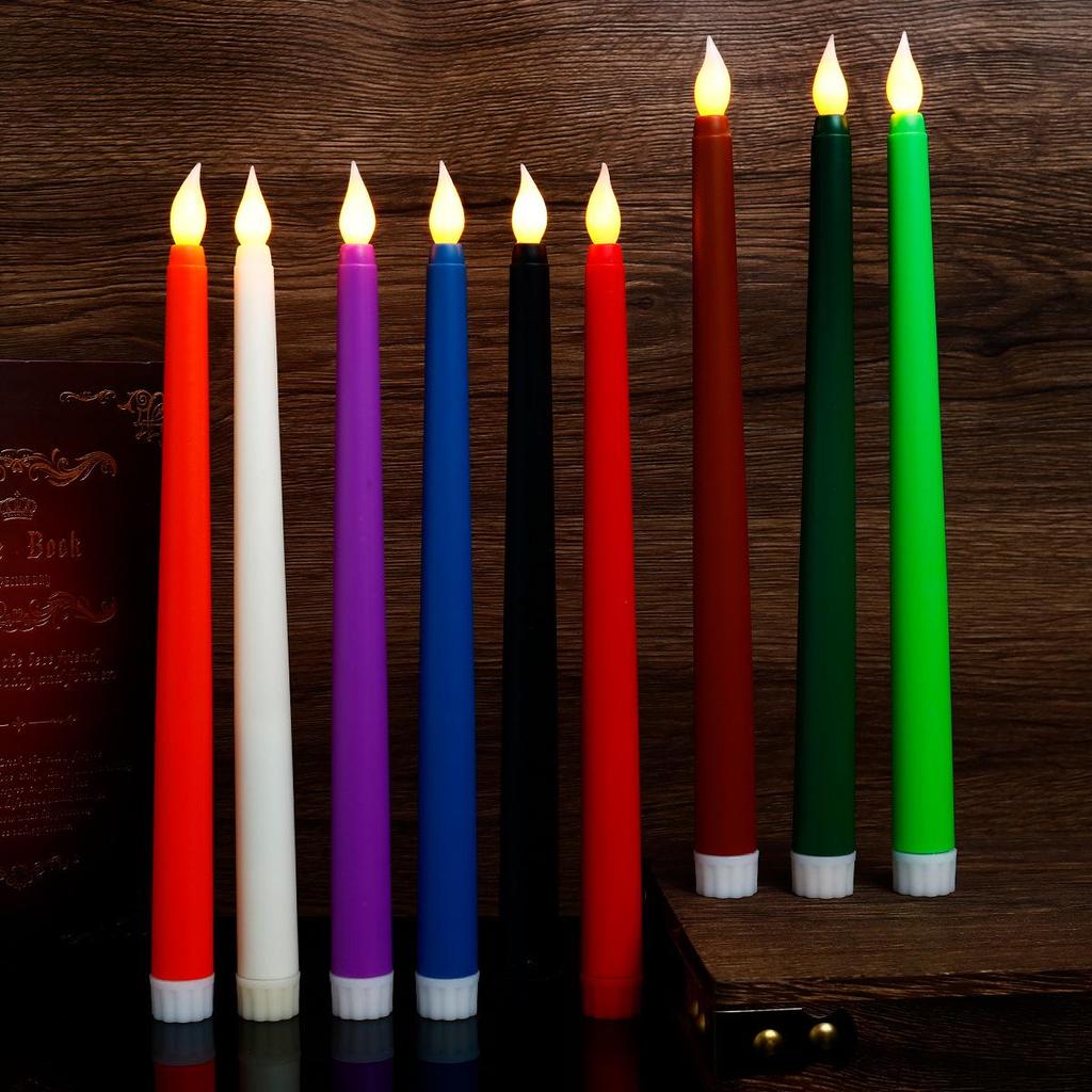 LED Mehrfarbige Elektronische Kerzenlichter für Halloween- & Weihnachtsdekoration