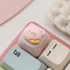 3D Cartoon Bear Resin Keycaps For Mechanical Keyboards Soft Color Optional Enhances Typing  Design