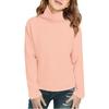 Children's Fashionable Casual Fleece Turtleneck Long-sleeved Top
