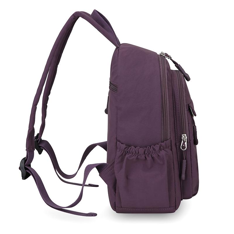 Lightweight Nylon Backpack for Women Casual Daypack Travel Shoulder Bag with Multi Pockets