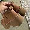 Winter Women Shoes Real Sheepskin Wool Platform Snow Boots Classic High Heels Natural Fur Boots New Design Thick Soled Slippers