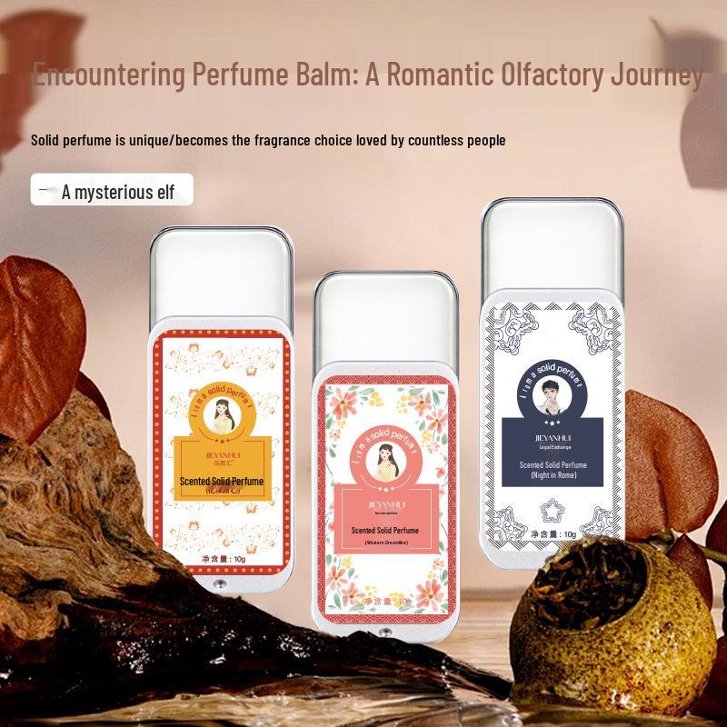 Unisex Portable Solid Perfume Balm Refreshing Long-Lasting Scent in a Compact Pocket Size Ocean Fantasy Women 746₽