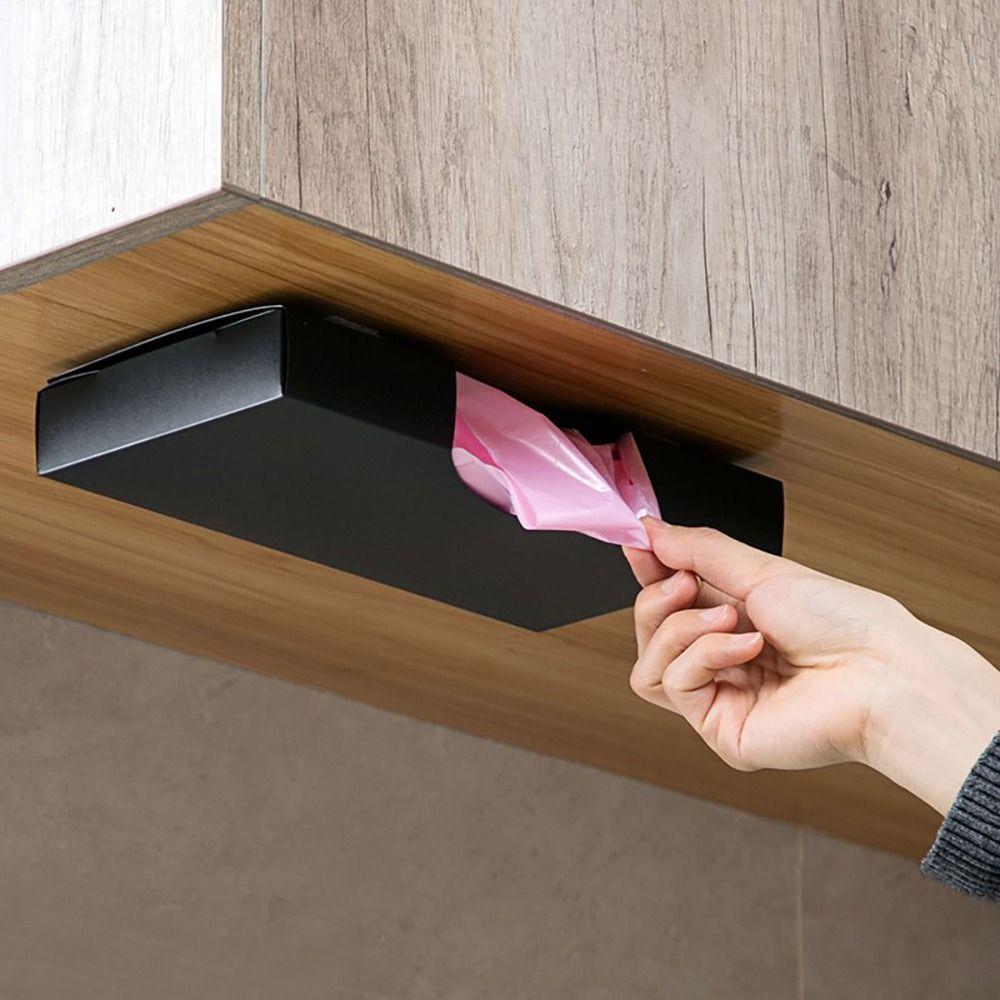 Wall Mounted Bag Dispenser 3-Sizes Bag Organizer Durable Bag Storage Box  Garbage Bag