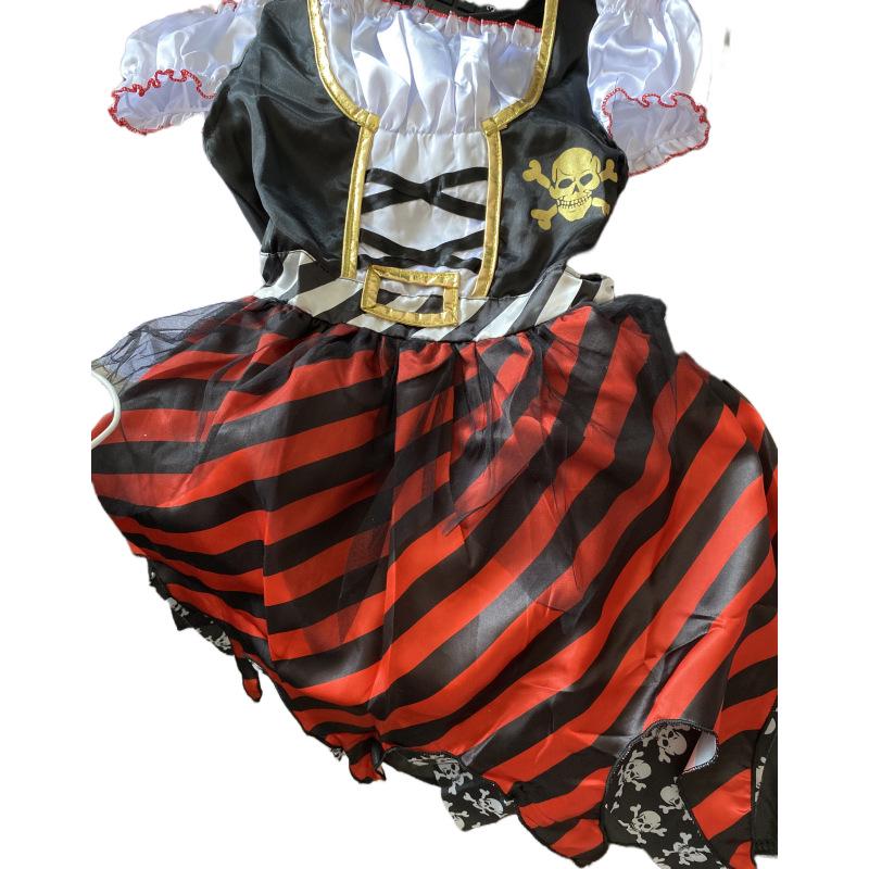 Captain Jack Sparrow Pirate Costume for Kids - 3-Piece Halloween Cosplay Outfit