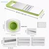 Multifunctional Stainless Steel Vegetable Cutter Adjustable Blade Cutting Tool for Slicing/Shredding (Quick Kitchen Prep)