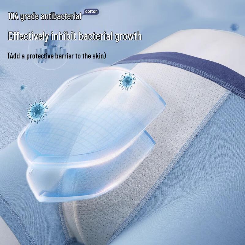 LANGSHA Boys' Pure Cotton Antibacterial Boxer Briefs 4-Pack